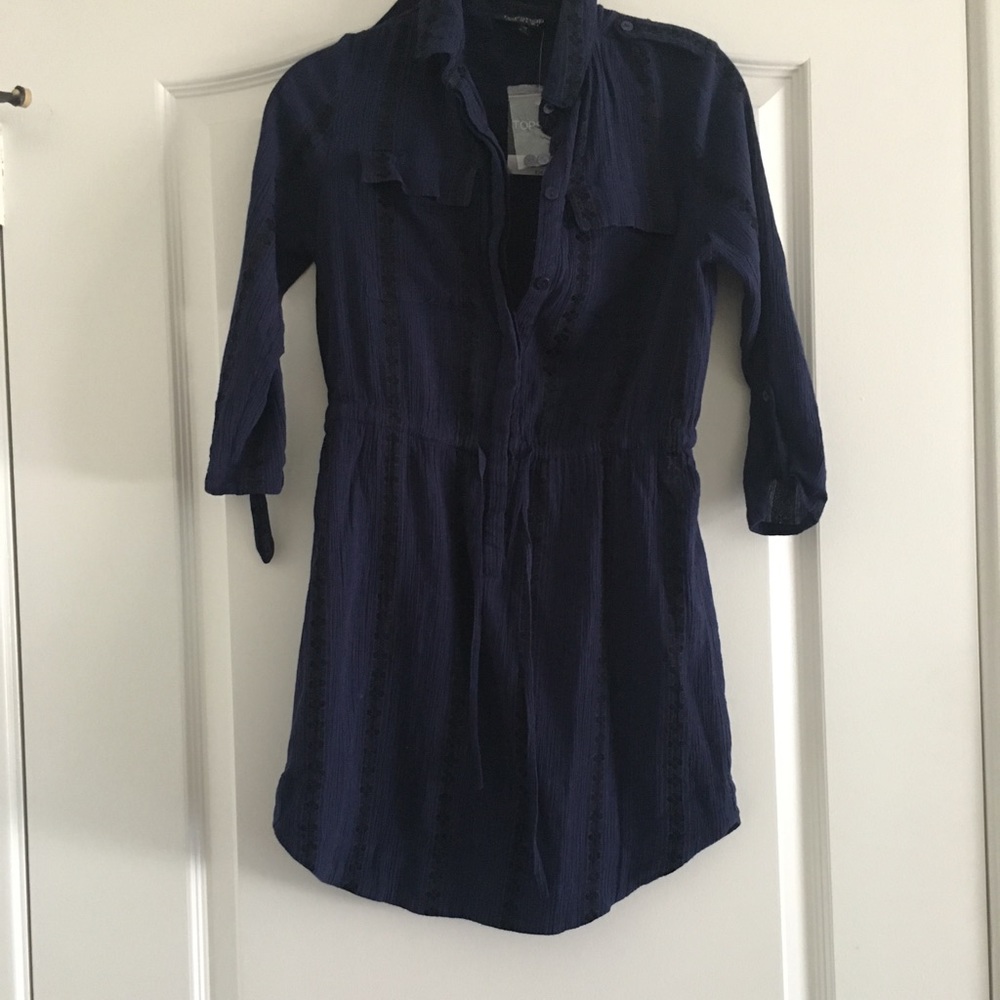 Navy topshop dress